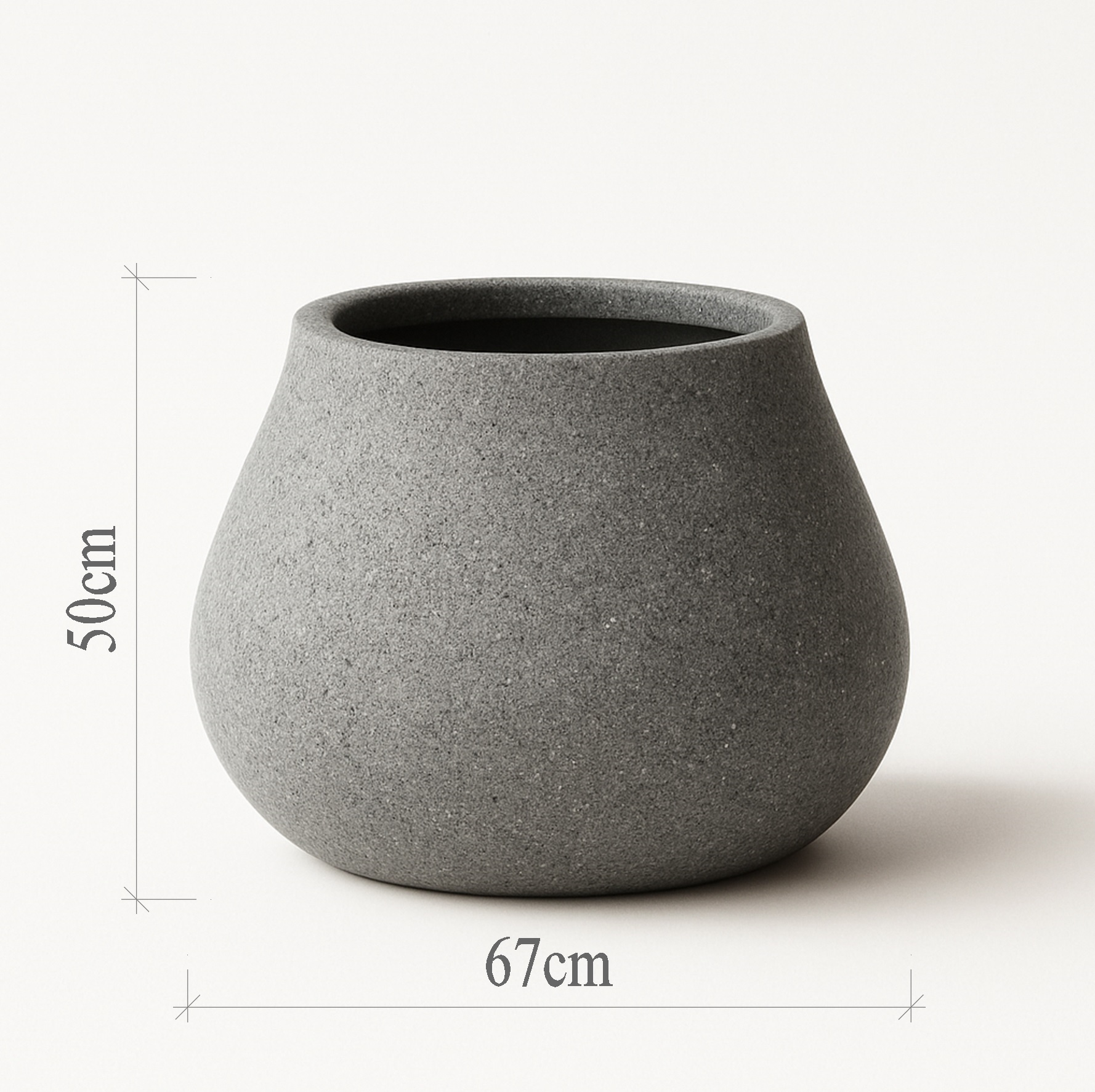 Beton Saksı 67x50cm 1 beton-armut-saksi-67-50cm-gri