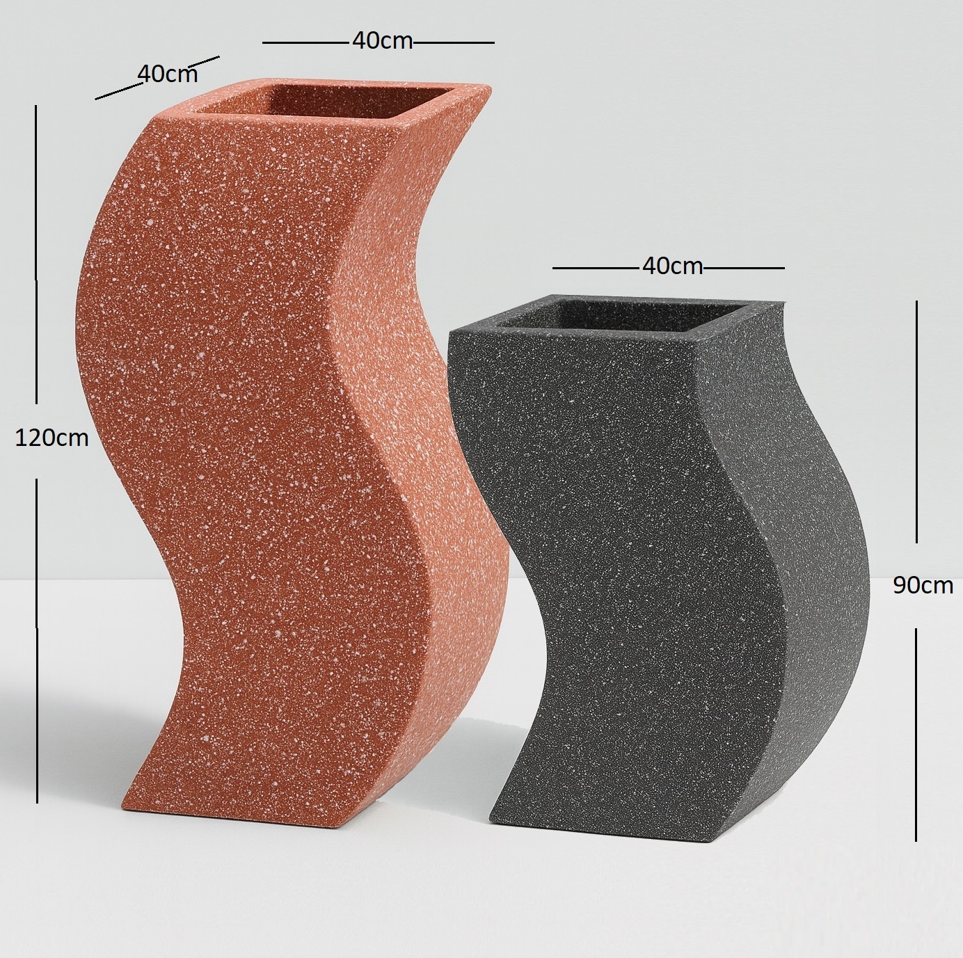 Büyük Beton Saksılar 40x40x120cm – 40x40x90cm 4 Büyük Beton Saksılar 40x40x120cm – 40x40x90cm - Görsel 4