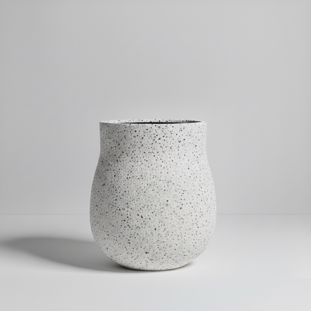 Dekoratif Beton Saksı 58x72x80cm 9 dekoratif-beton-saksi-beyaz-terrazzo-58x72x80cm