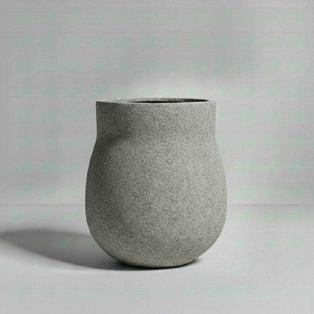 Dekoratif Beton Saksı 58x72x80cm 3 dekoratif-beton-saksi-gri-58x72x80cm