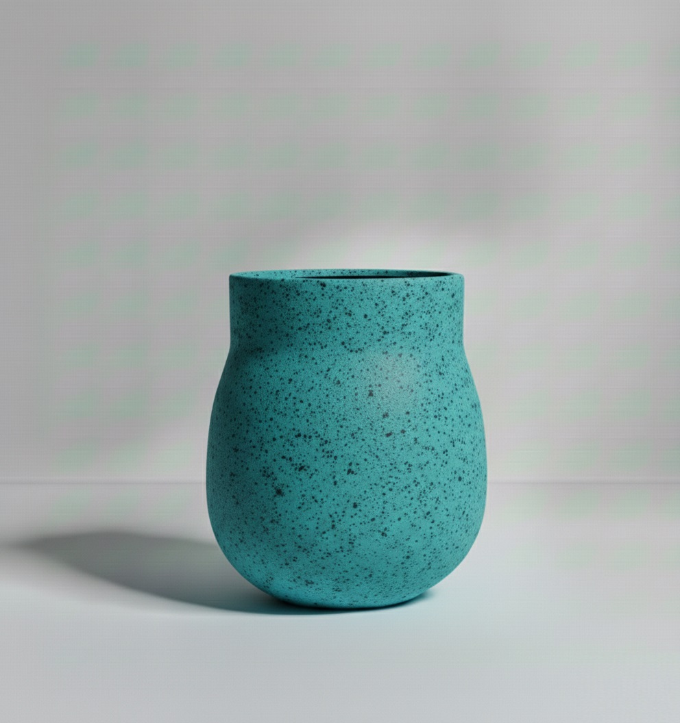 Dekoratif Beton Saksı 58x72x80cm 4 dekoratif-beton-saksi-turkuvaz-58x72x80cm