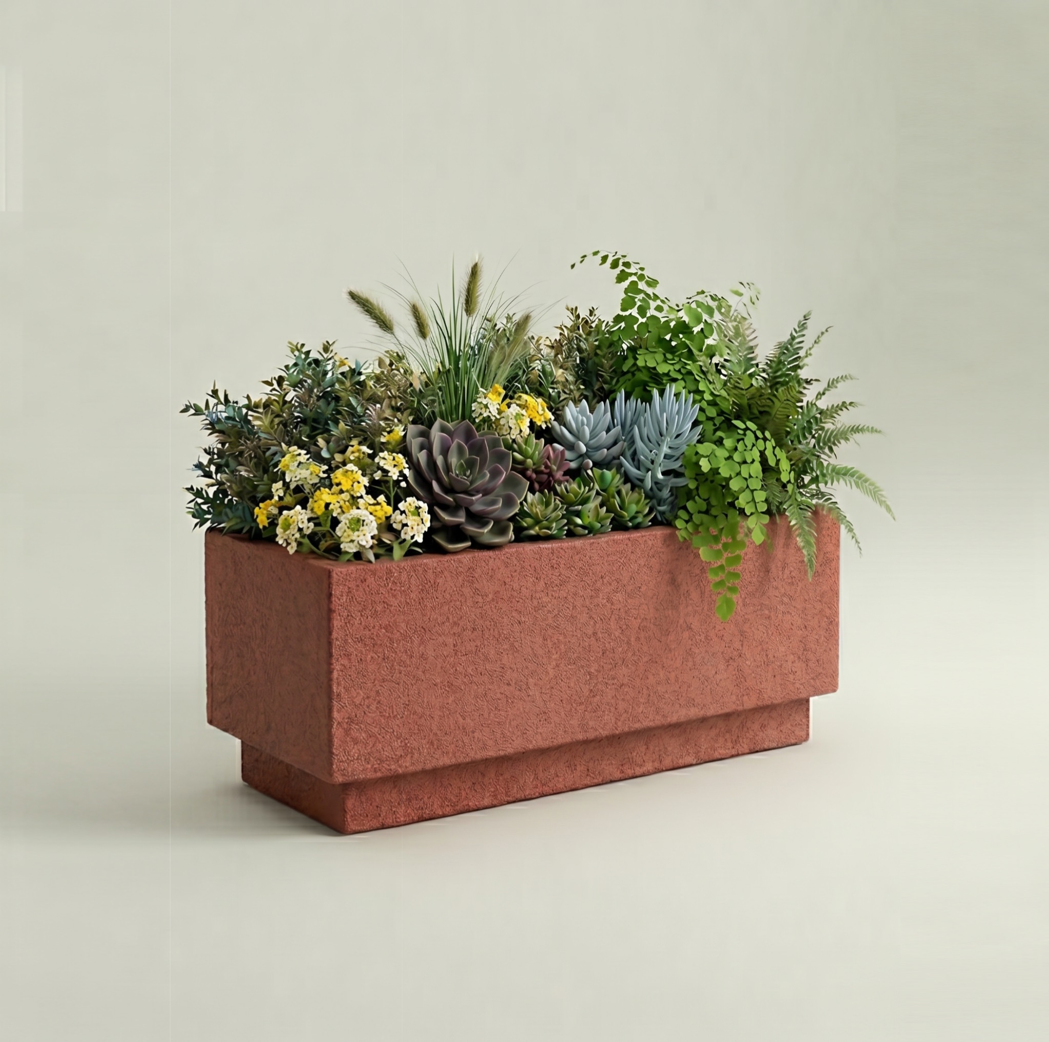 Dikdörtgen Beton Saksı 40x70x40cm 1 dikdortgen-beton-saksi